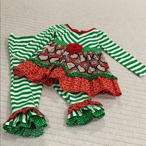 Girls Christmas outfit.